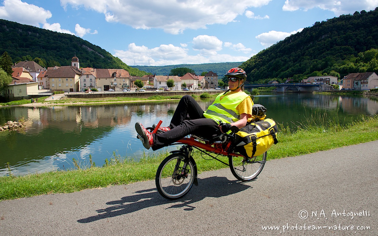 Vélo couché dans le Doubs