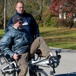 Vélo couché avec Laurent.Alain Taine
