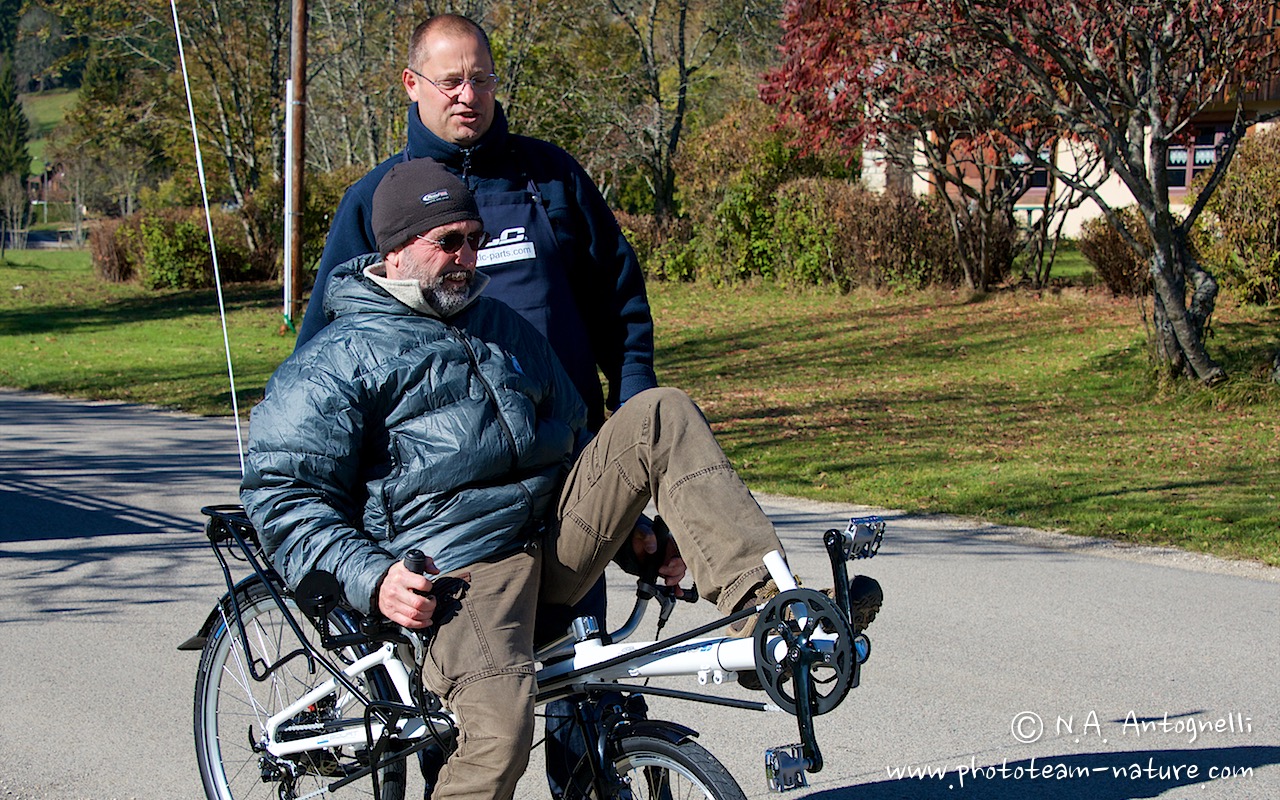 Vélo couché avec Laurent.Alain Taine